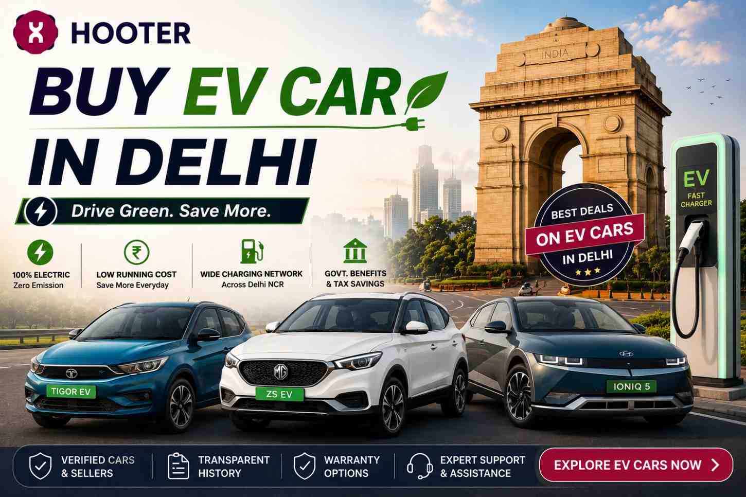 Buy EV Car in Delhi: The Complete 2026 Guide for Smart Buyers | Hooter Buy EV Car in Delhi: The Complete 2026 Guide for Smart Buyers | Hooter