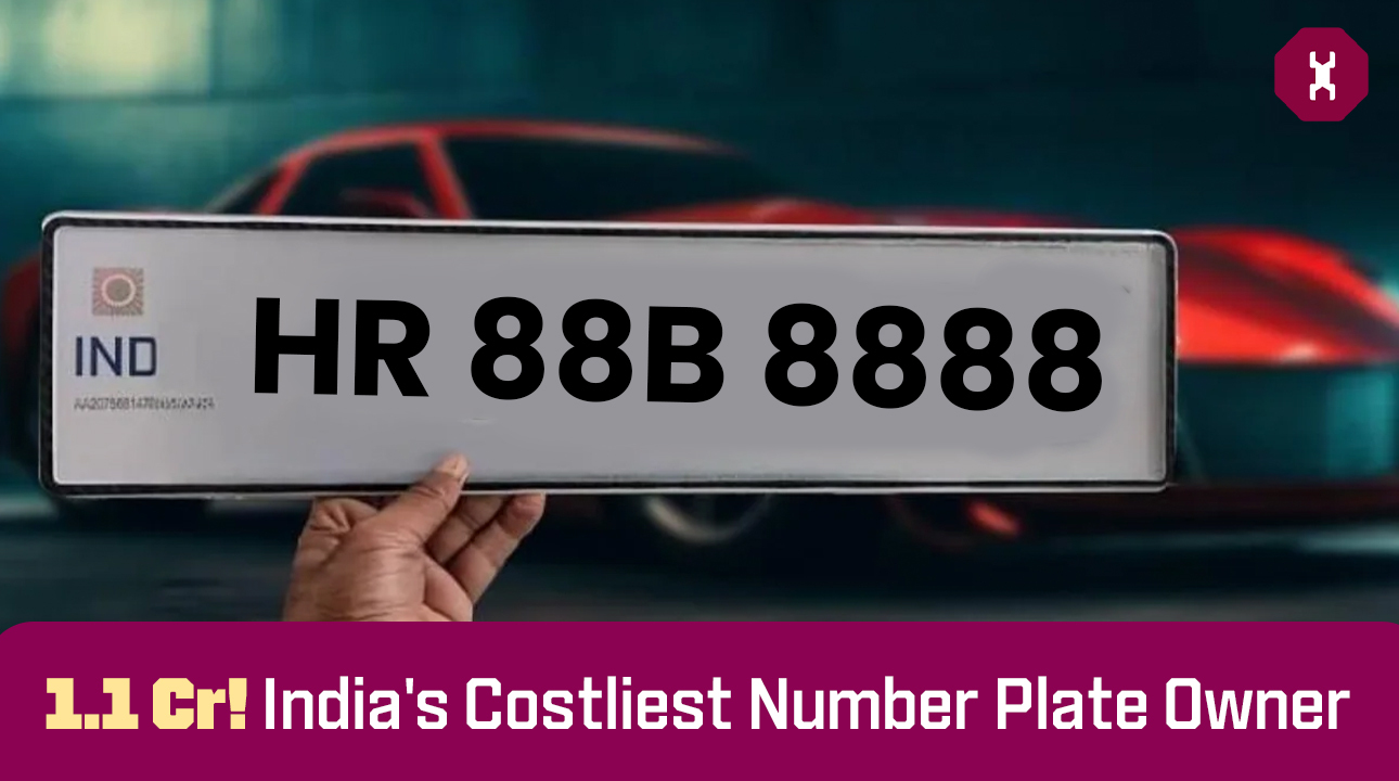 ₹1.1 Cr! India's Costliest Number Plate Owner