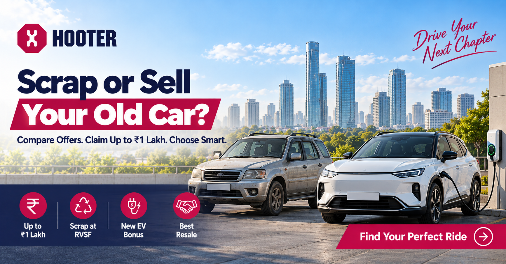 Scrap or Sell Your Old Car in Delhi? What the EV Scrappage Incentive Is Really Worth | Hooter Scrap or Sell Your Old Car in Delhi? What the EV Scrappage Incentive Is Really Worth | Hooter